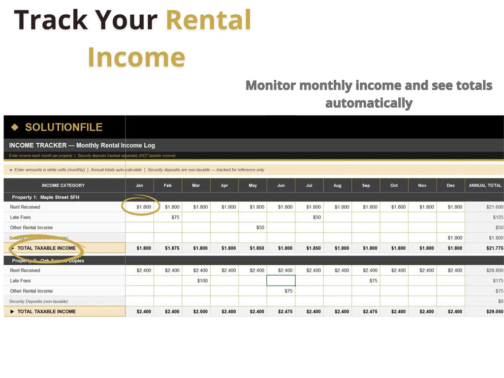Landlord tax spreadsheet — depreciation calculator and tax savings estimator
