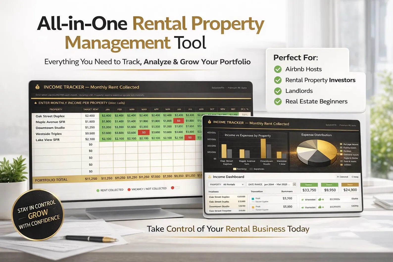 Property analyzer with automatic BUY HOLD SELL decision engine — Cap Rate, DSCR, NOI