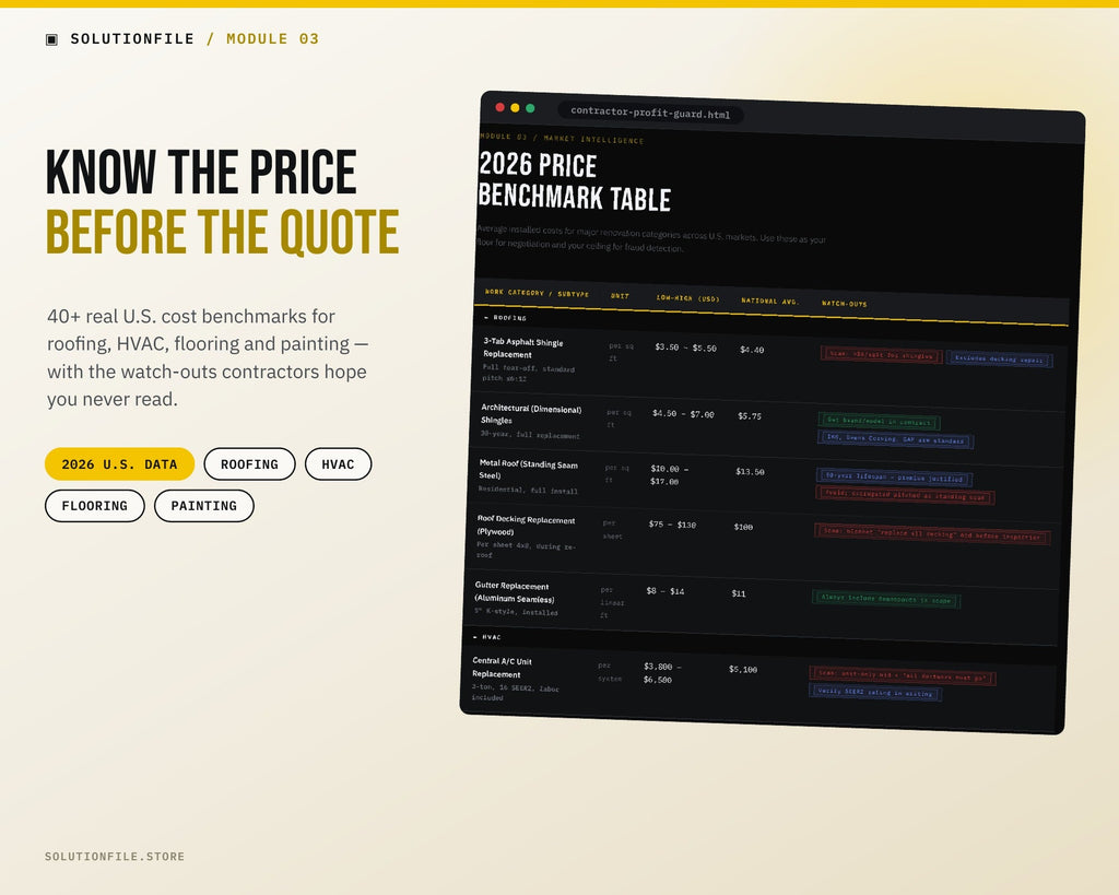 Contractor Profit-Guard™ | The Interactive 15-Point Anti-Fraud Checklist