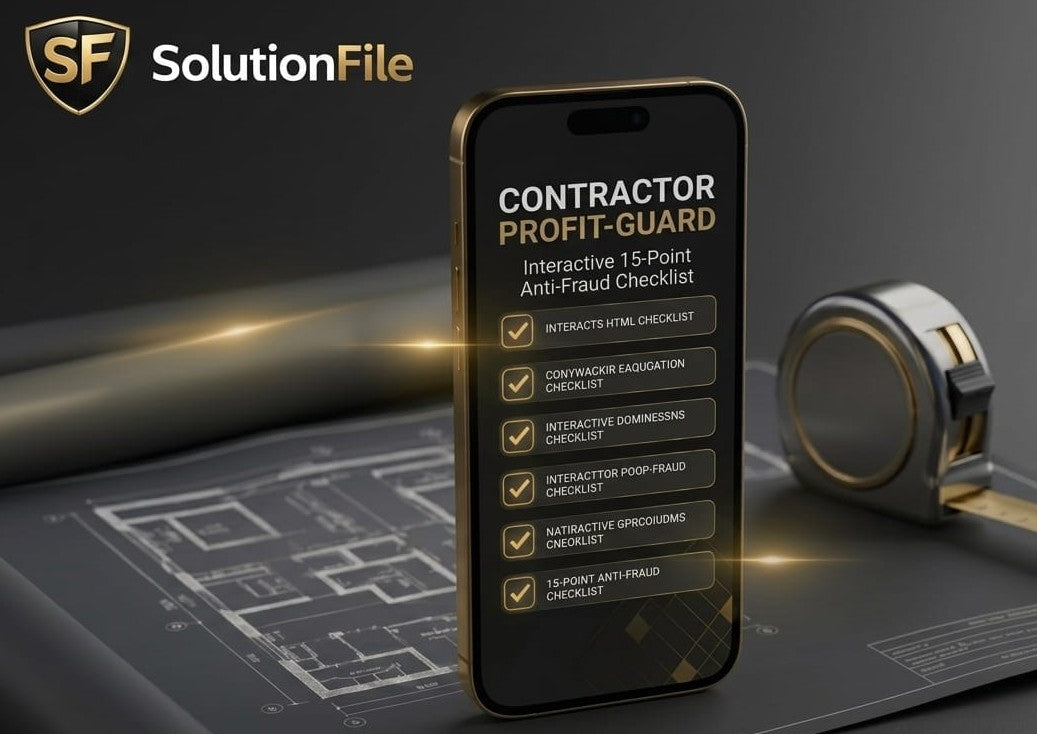 Contractor Profit-Guard™ | The Interactive 15-Point Anti-Fraud Checklist